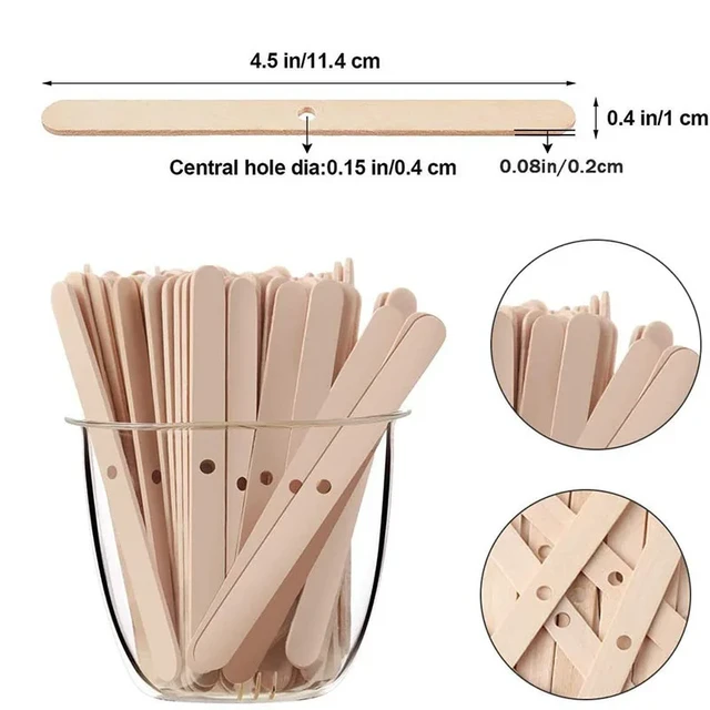 100pcs Wooden Candle Wick Holder for Candles Aromatherapy Candle Making  Tool Candle Making Supplies Wick Centering Device - AliExpress